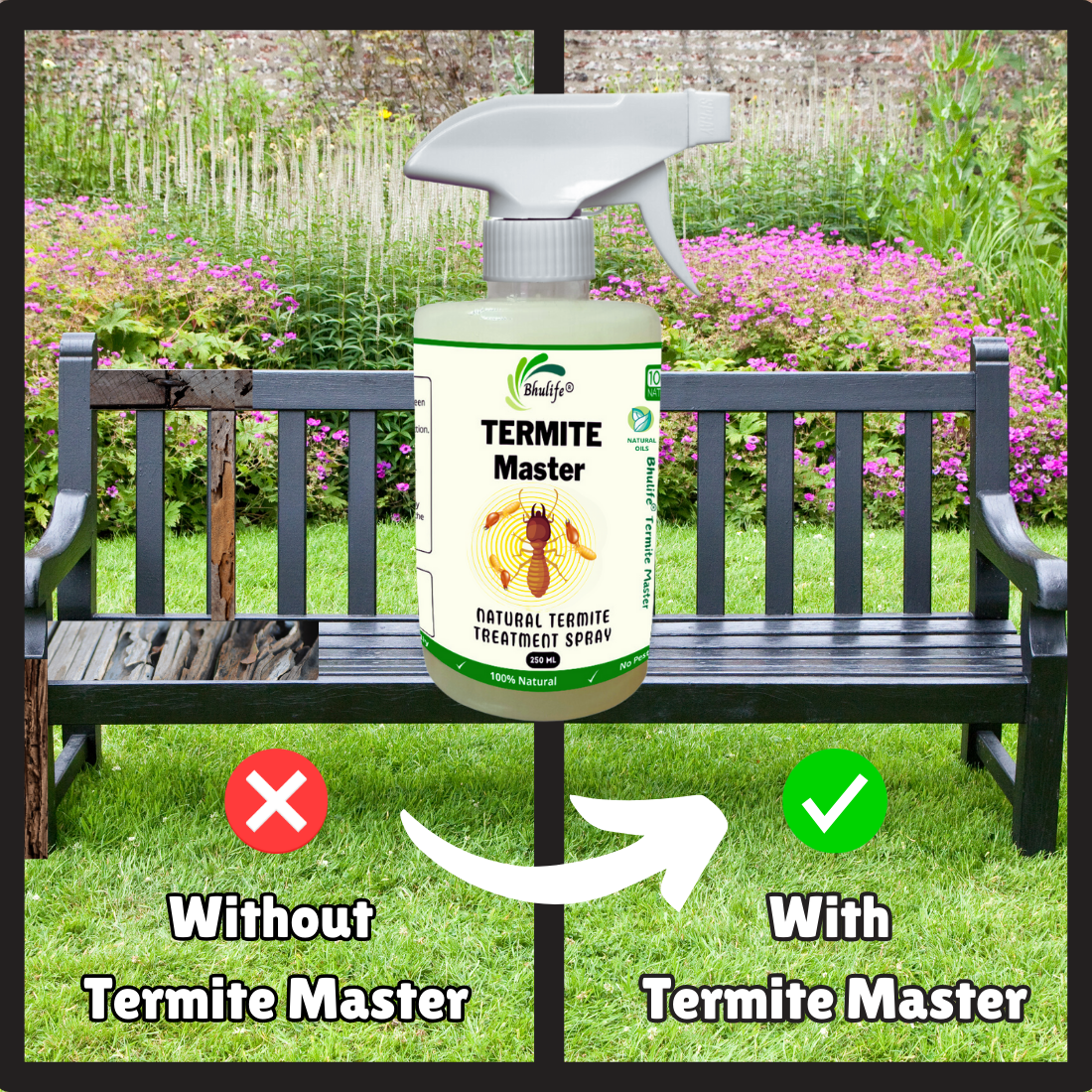 Bhulife Natural Termite Killer Spray | Demak Marne ki Dawa 250MLx1