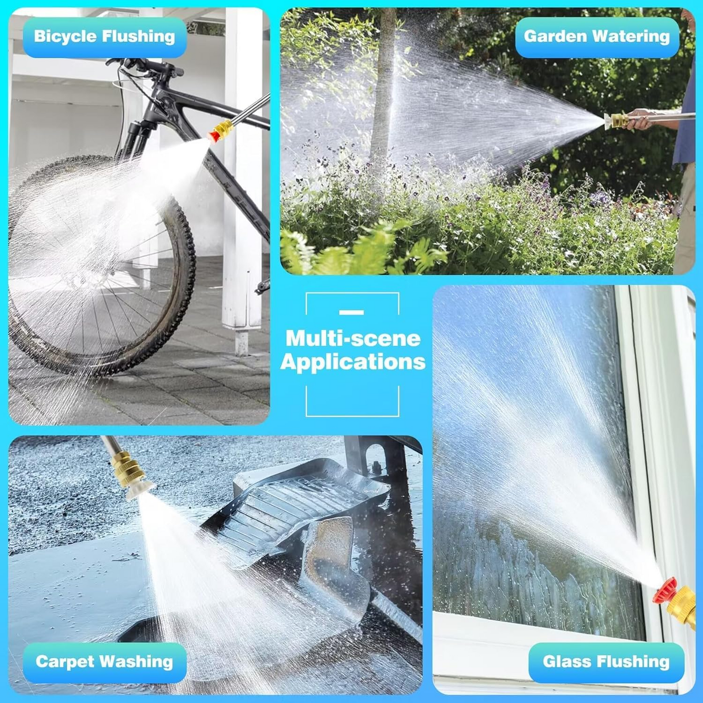 High Pressure Car Washer Gun with 48 V rechargeable Battery
