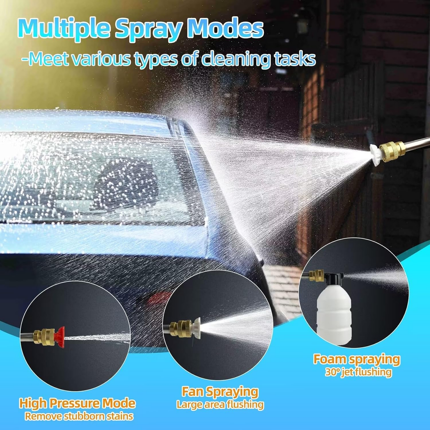 High Pressure Car Washer Gun with 48 V rechargeable Battery