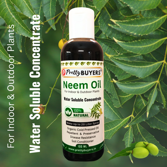 PrettyBUYERS Organic Neem Oil for Plants 100 ml | Make 20 Liter Neem Spray