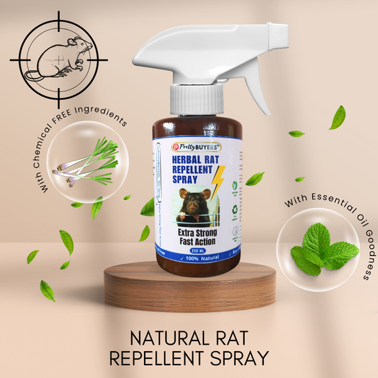 PrettyBUYERS Herbal Rat Killer Spray | Best Rat Repellent Spray For Home & Godowns | 250 ML
