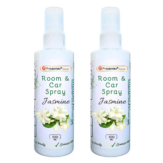 PrettyBUYERS Jasmine Room & Car Spray Air Freshener | Odor Eliminator Spray 100MLx2
