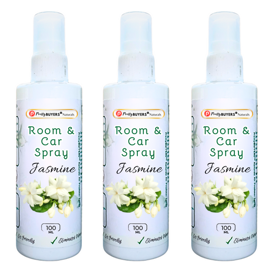 PrettyBUYERS Jasmine Room & Car Spray Air Freshener | Odor Eliminator Spray 100MLx3