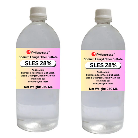 PrettyBUYERS SLES Liquid Sodium Lauryl Ether Sulphate cleansing, emulsifying agent Liquid 250MLx2