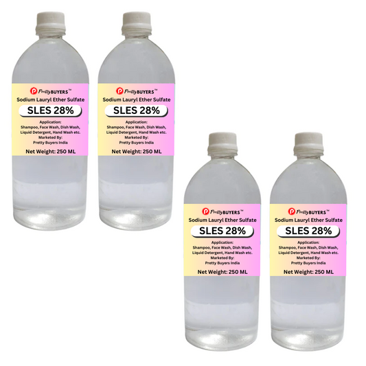 PrettyBUYERS SLES Liquid Sodium Lauryl Ether Sulphate cleansing, emulsifying agent Liquid 250MLx4