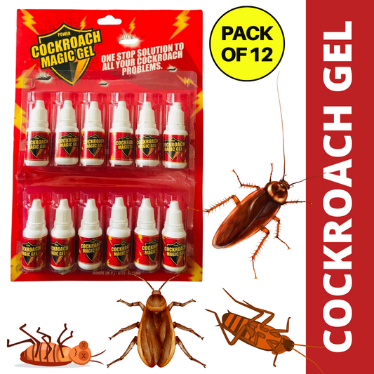 Best Cockroach Killer Magic Gel | Anti Roach Gel For Home, Kitchen & Office 15 GM (Pack Of 12)