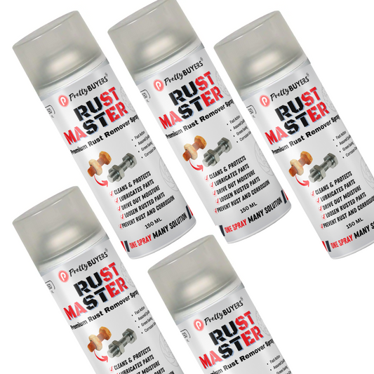 PrettyBUYERS RUST Master - Instant Rust Remover Spray (150 mlx5) | Removes Rust | Protects from Corrosion