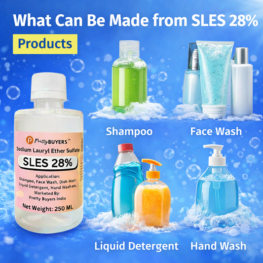 PrettyBUYERS SLES Liquid Sodium Lauryl Ether Sulphate cleansing, emulsifying agent Liquid 250MLx1