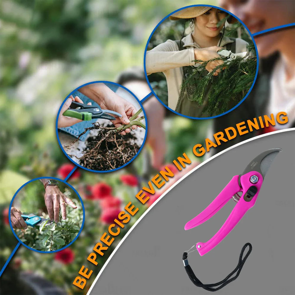 Pretty Buyers Garden Scissors – Soft Grip Stainless Steel Pruner | Grow Garden Tools