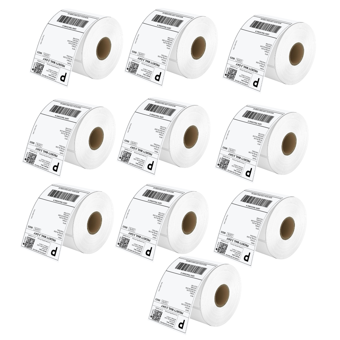 Direct Thermal Shipping Label Sticker Roll / Flipkart Meesho Shipping Labels - 3x5 Inches 400 Labels per Roll