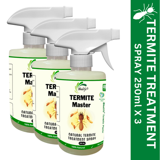 Bhulife Natural Termite Killer Spray & Wood Protection 250MLx3