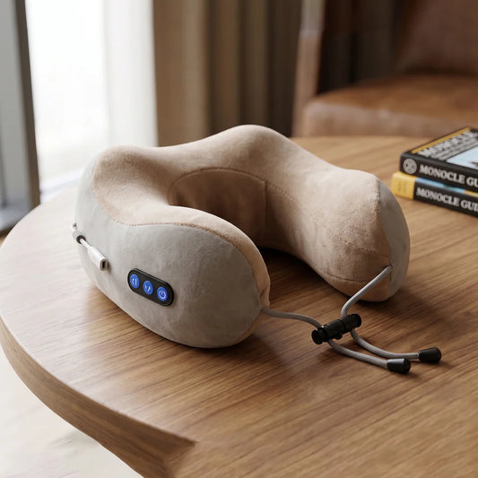 Pretty Buyer U-Shaped Electric Neck Massage Pillow – Cordless & Rechargeable