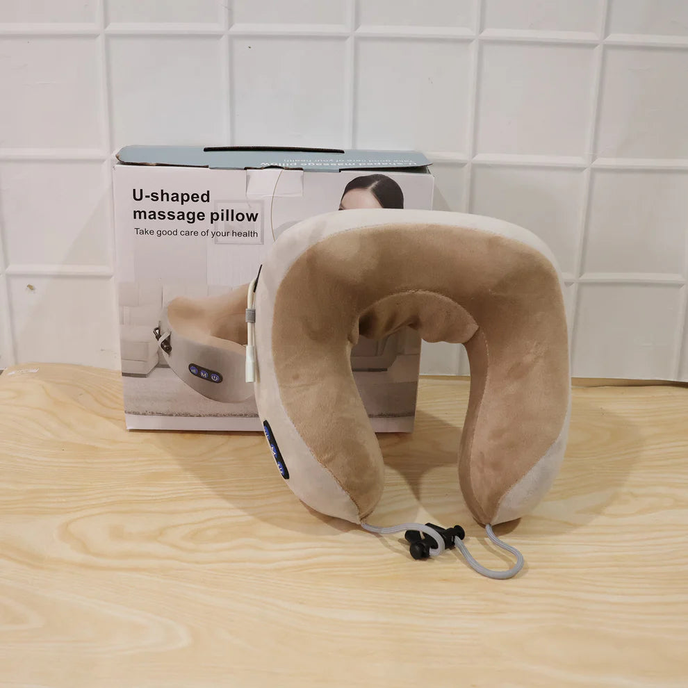 Pretty Buyer U-Shaped Electric Neck Massage Pillow – Cordless & Rechargeable