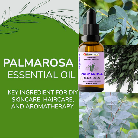 PrettyBUYERS Palmarosa Essential Oil  Dropper | Therapeutic Grade - Ideal for Stress Relief | 15ML (Pack Of 1)