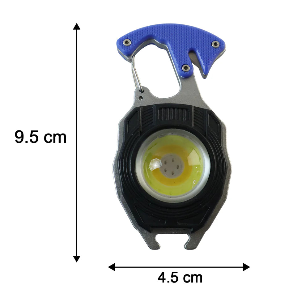 Pretty Buyers Travel LED Light Keychain Rechargeable Multifunction Mini Flashlight (1 Pc)