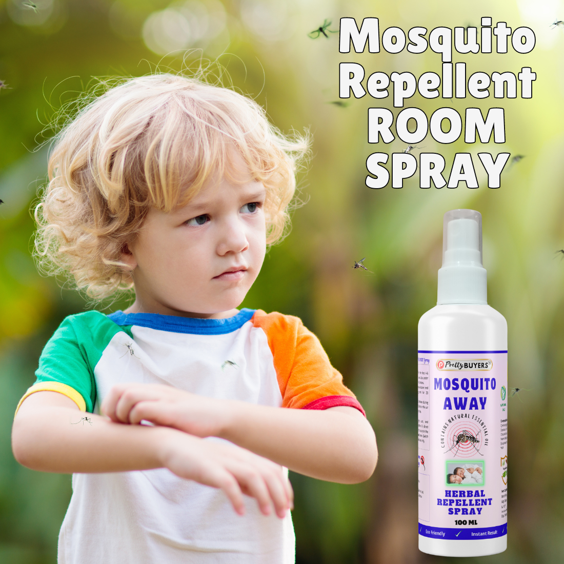 Pretty Buyers Herbal Mosquito Repellent Spray 100ML
