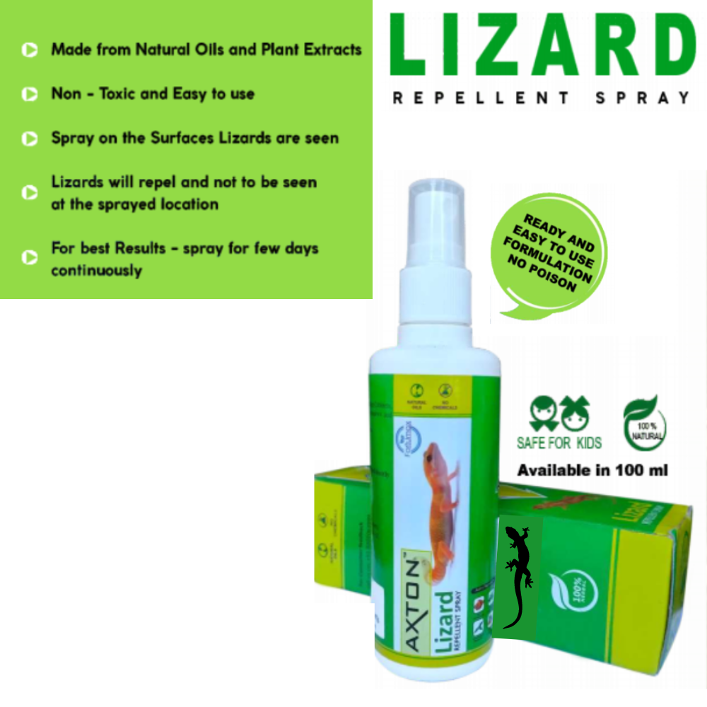 Copy of Axton Lizard Repellant Spray 100GMx1 & Rat Eliminator Granules 50GMx4 Ready and Easy to Use
