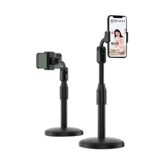 Universal Tabletop Mobile Stand for Table with Adjustable Height 360 Degree Rotati