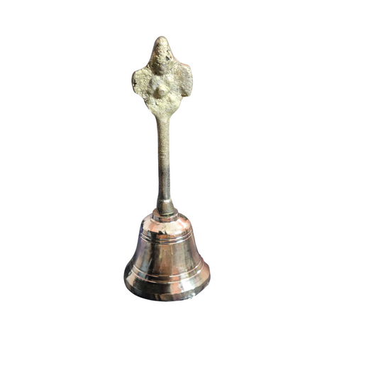 iPretty Traditional Brass Garuda Ghanti for Pooja | Pital Hand Bell for Pooja Weight 121g
