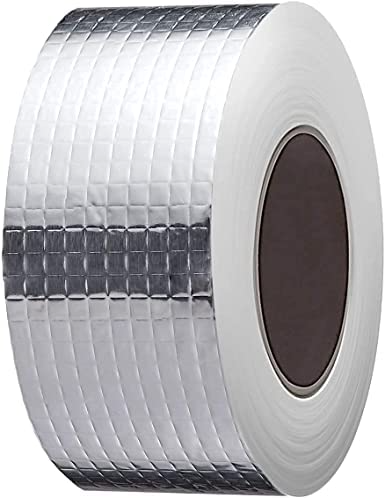 iPretty Waterproof Aluminum Foil Rubber Tape Flashing Leak Proof Patch For Outdoor Roof Flashing, Surface Crack, Pipe Repair Tape 5 Meter,Silver