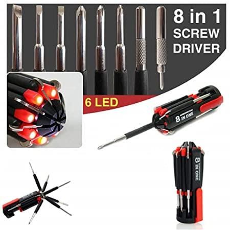 Screw Driver-Multi Screwdriver with LED Portable Torch