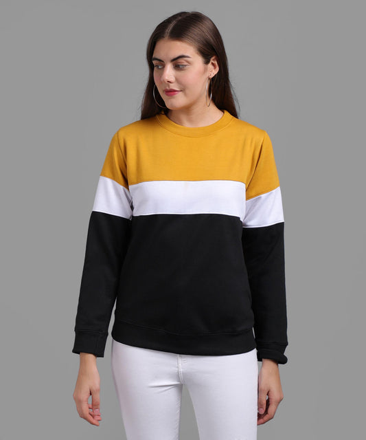 Women's Wool Color Block Sweatshirt