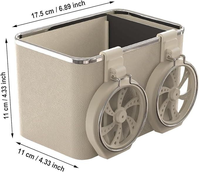 Car armrest Storage Box with 2 Foldable Cup Holder Multifunctional Universal car Console Box