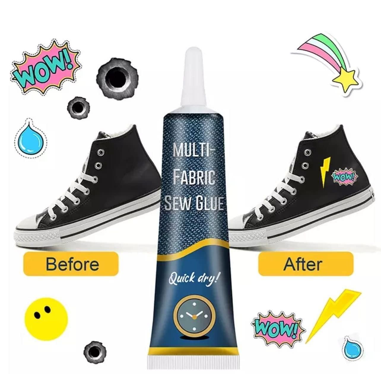 Fabric Sewing Glue Ultra-stick Sew Glue Multi Fabric Liquid Glue for Jeans Clothing Leather Fast Tack Dry Sew Glue