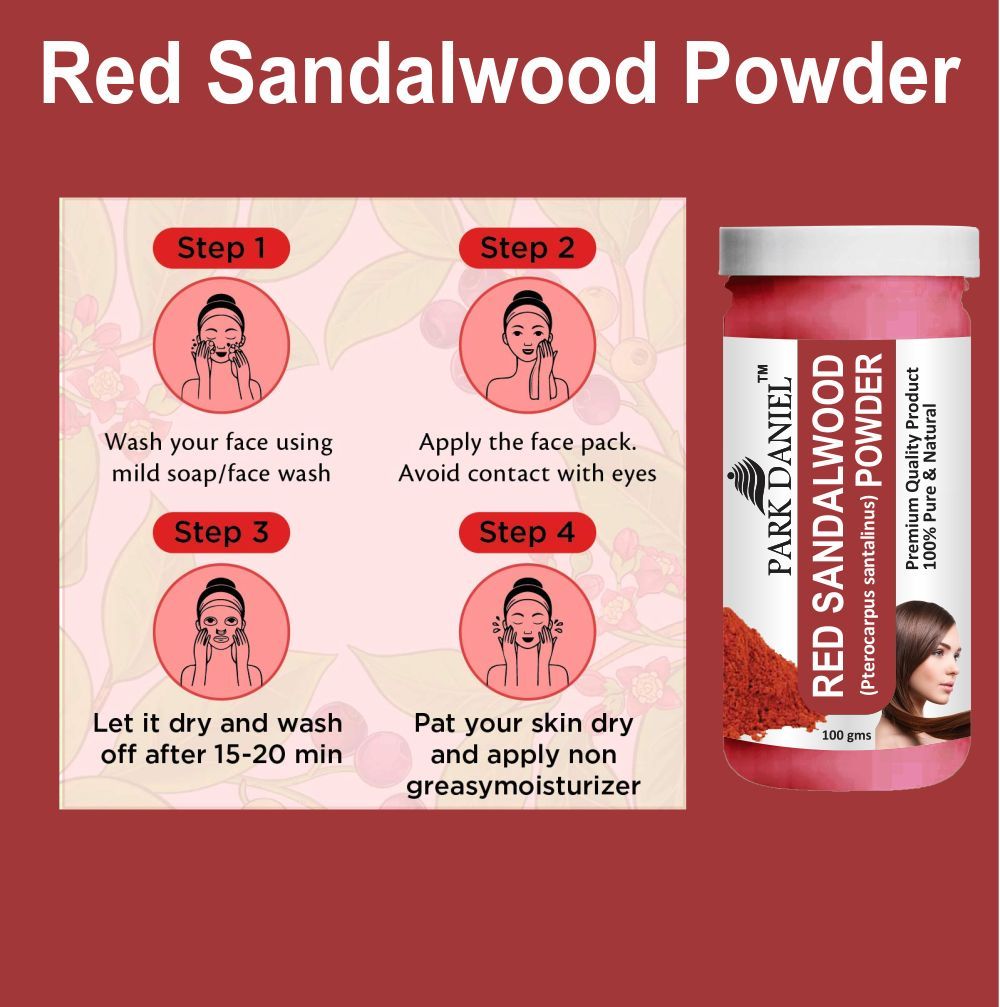 Park Daniel Red Sandalwood Powder & Ginger Powder Combo pack of 2 Jars of 100 gms(200 gms)