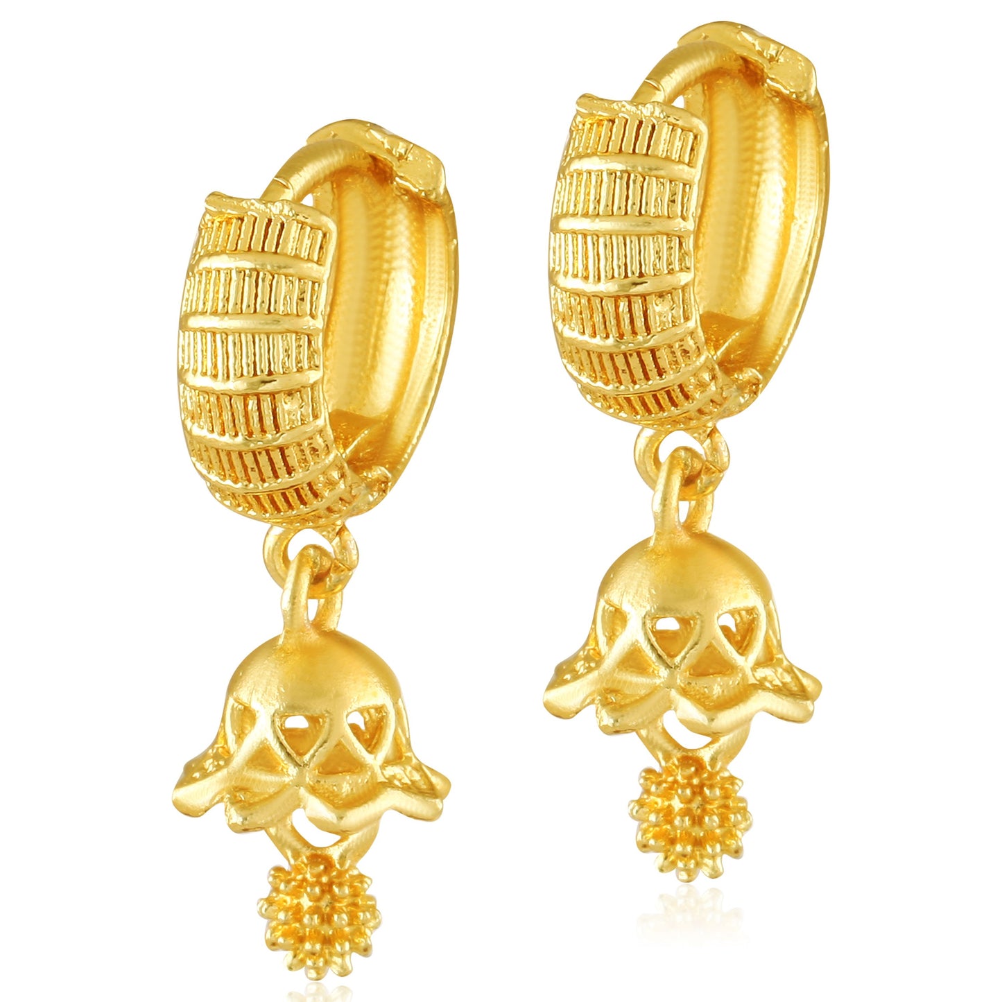 Glistening Gold Plated Women's Earring