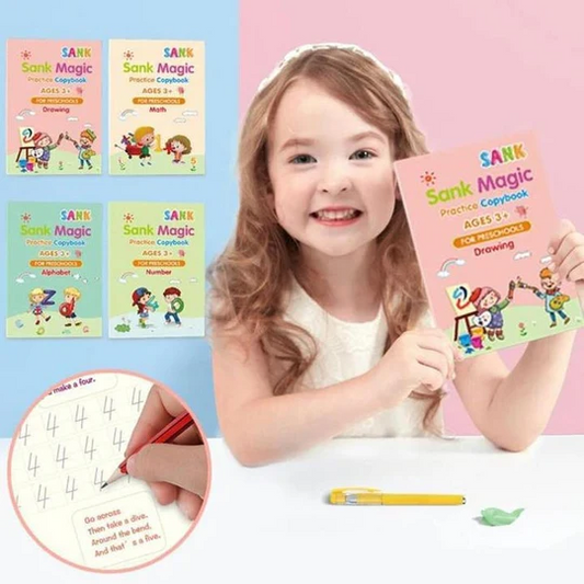 Magical Handwriting Book (Set of 4 with Pen Set)