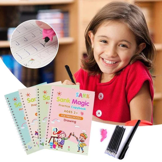 Magical Handwriting Book (Set of 4 with Pen Set)