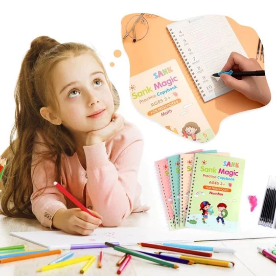 Magical Handwriting Book (Set of 4 with Pen Set)