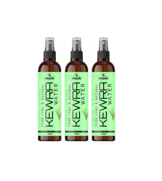 Oilanic Premium Kewra Water For Men & Women Combo Pack of 3 Bottles of 100 ml (300 ml)