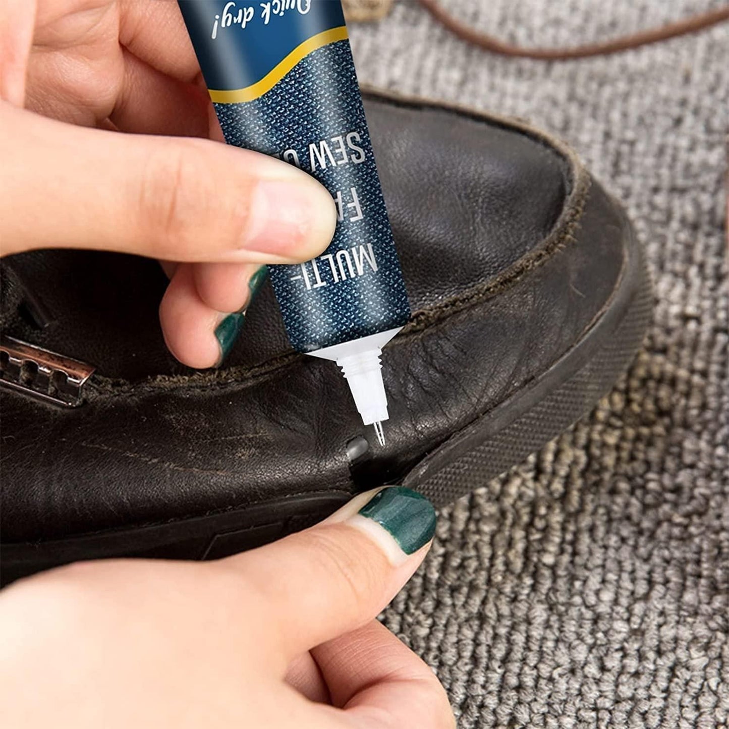 Fabric Sewing Glue Ultra-stick Sew Glue Multi Fabric Liquid Glue for Jeans Clothing Leather Fast Tack Dry Sew Glue