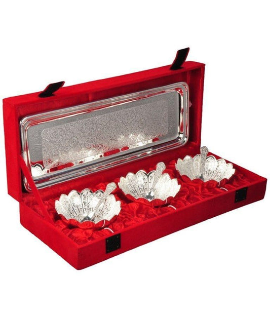 Gift Set - Silver Bowls & Tray Sets