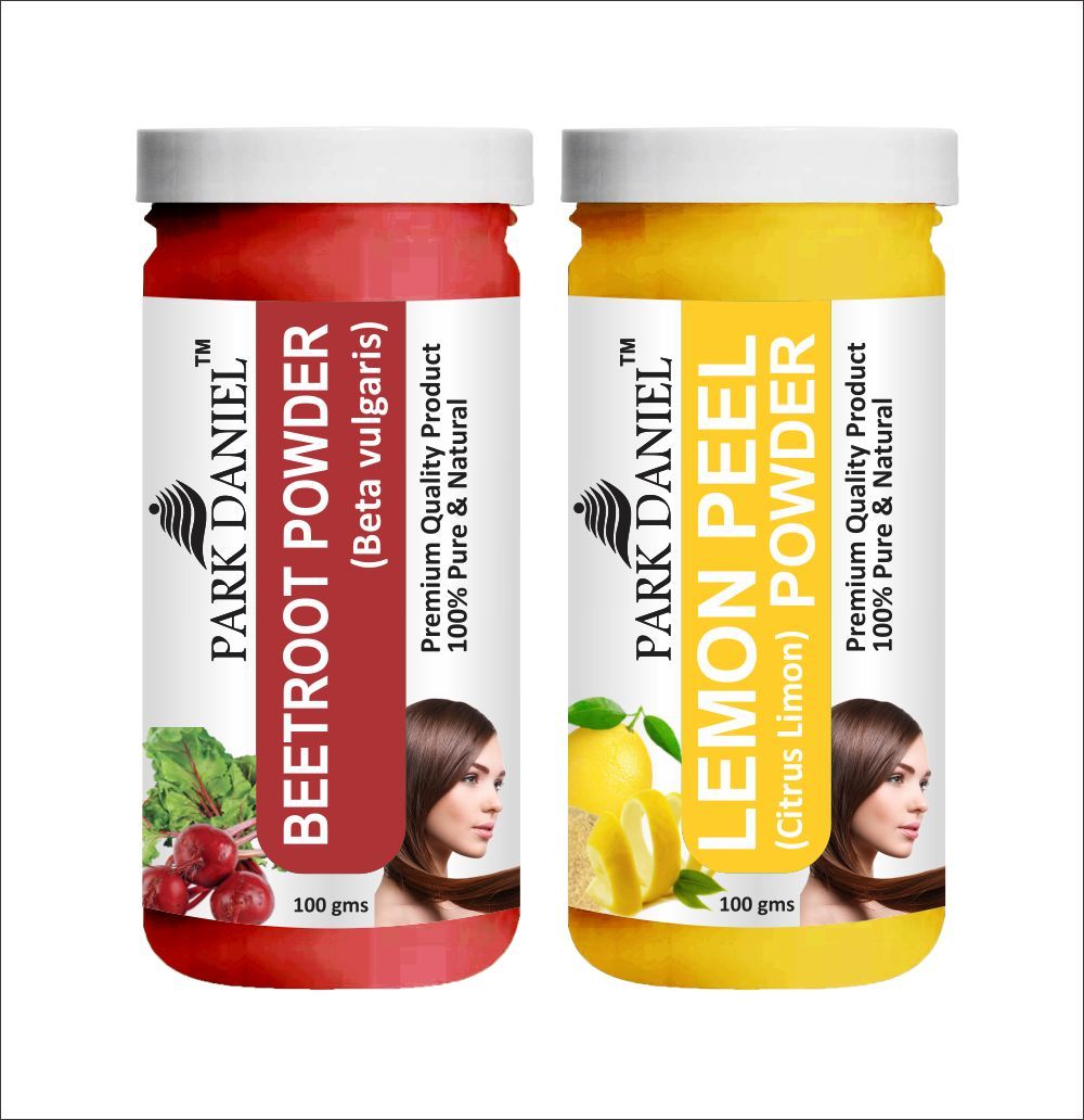 Park Daniel Beetroot Powder & LemonPeel Powder Combo pack of 2 Jars of 100 gms(200 gms)