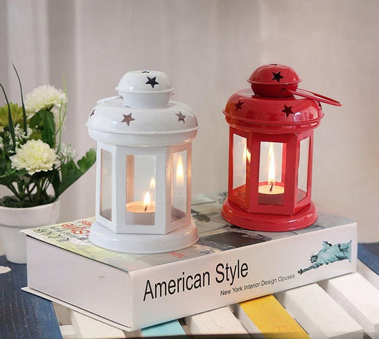 Metal Lantern Tealight Holder (Set of 2)