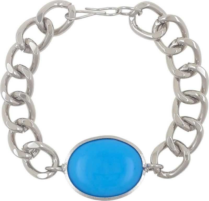 Gleaming Beads & Silver Plated Men's Bracelet