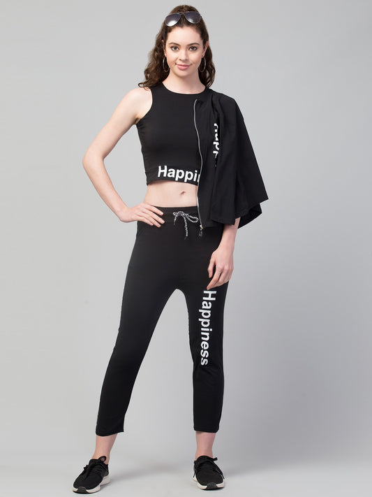 Women's Cotton Blend 3 Piece Track Suit Set