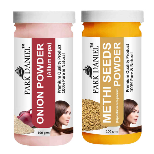 Park Daniel Onion Powder & Methi Powder Combo pack of 2 Jars of 100 gms(200 gms)