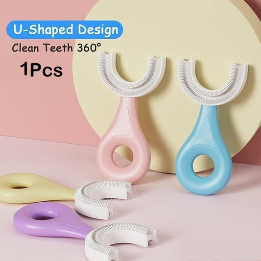 Brush-U Shaped Toothbrush for Kids Silicone Infant Toothbrush