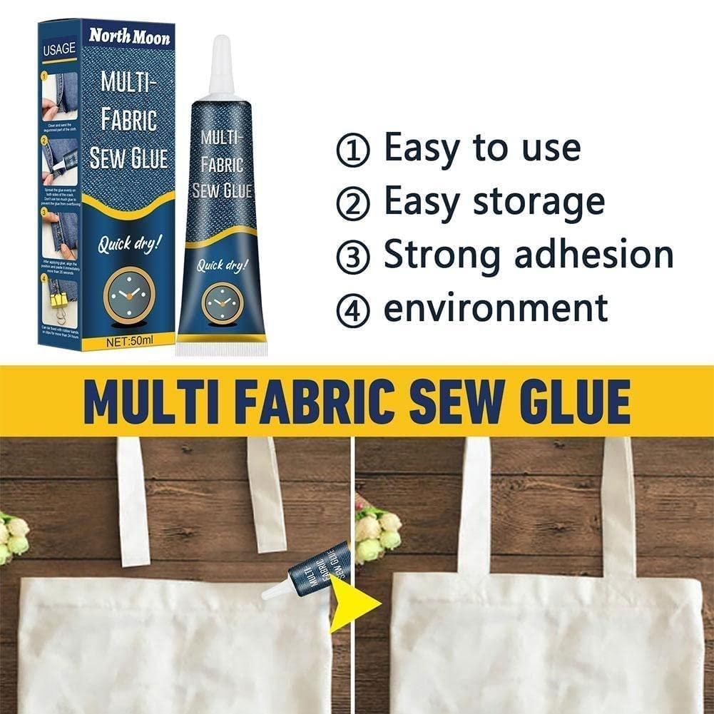 Fabric Sewing Glue Ultra-stick Sew Glue Multi Fabric Liquid Glue for Jeans Clothing Leather Fast Tack Dry Sew Glue