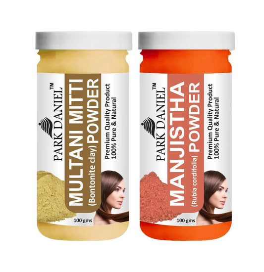 Park Daniel Multani Mitti Powder & Manjistha Leaf Powder Combo pack of 2 Jars of 100 gms(200 gms)