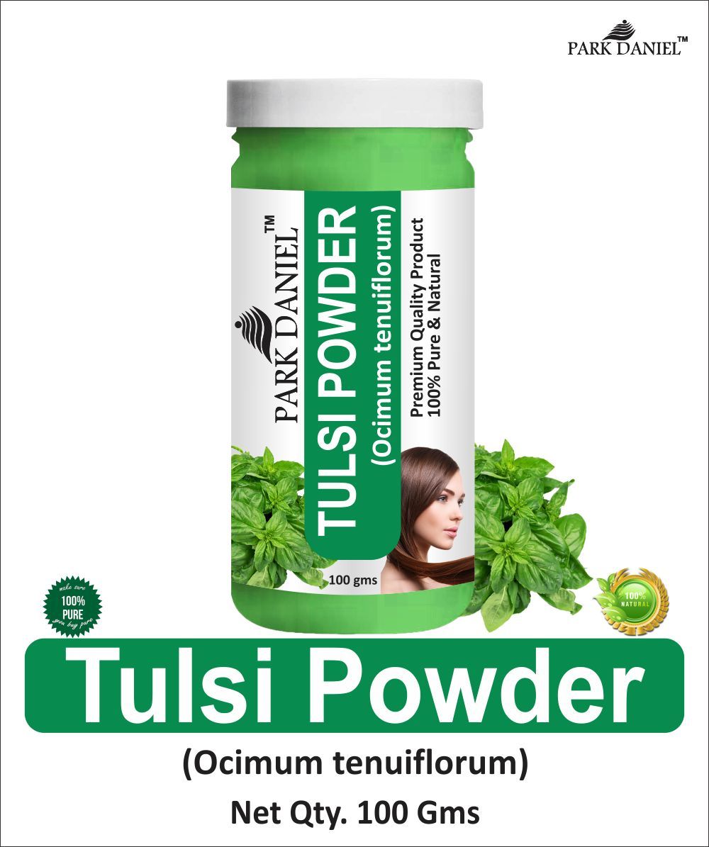 Park Daniel Pure & Natural Tulsi Powder & Onion Powder Combo Pack of 2 Bottles of 100 gm (200 gm )