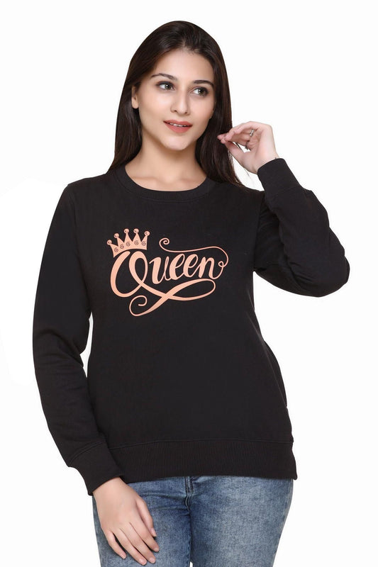 Women's Cotton Fleece Printed Sweatshirts