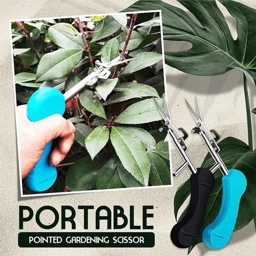 Portable Pointed Gardening Scissor Picking Fruit Cut With Safety Lock