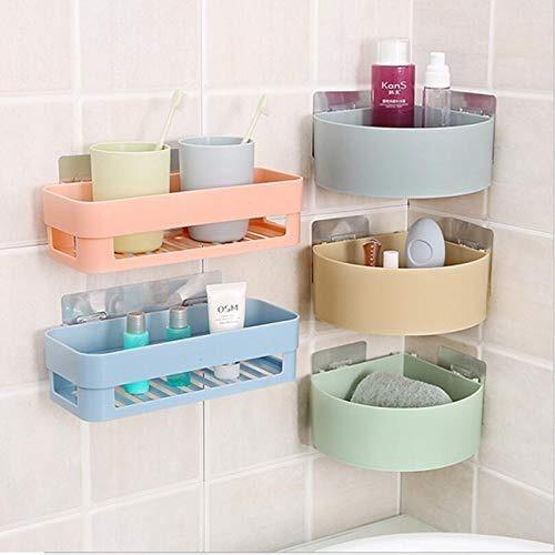 Plastic Triangle Wall Mount Storage Basket  (Number of Shelves - 5) Combo Pack