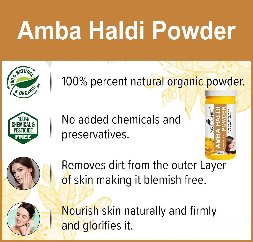 Park Daniel Amba Haldi Powder Combo pack of 2 Jars of 100 gms(200 gms)