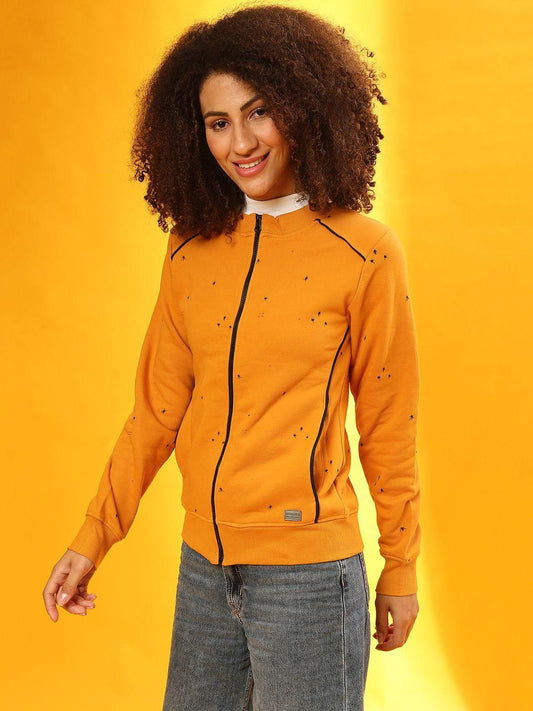 Women's  Cotton Yellow Others Sweatshirt